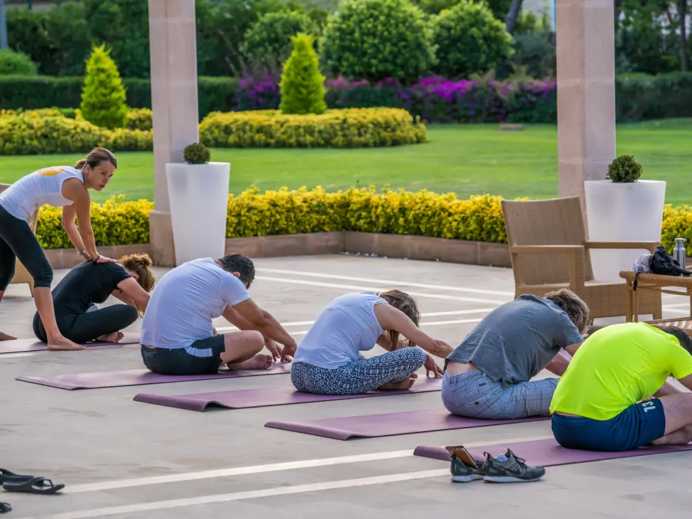 Gruppen Yoga 