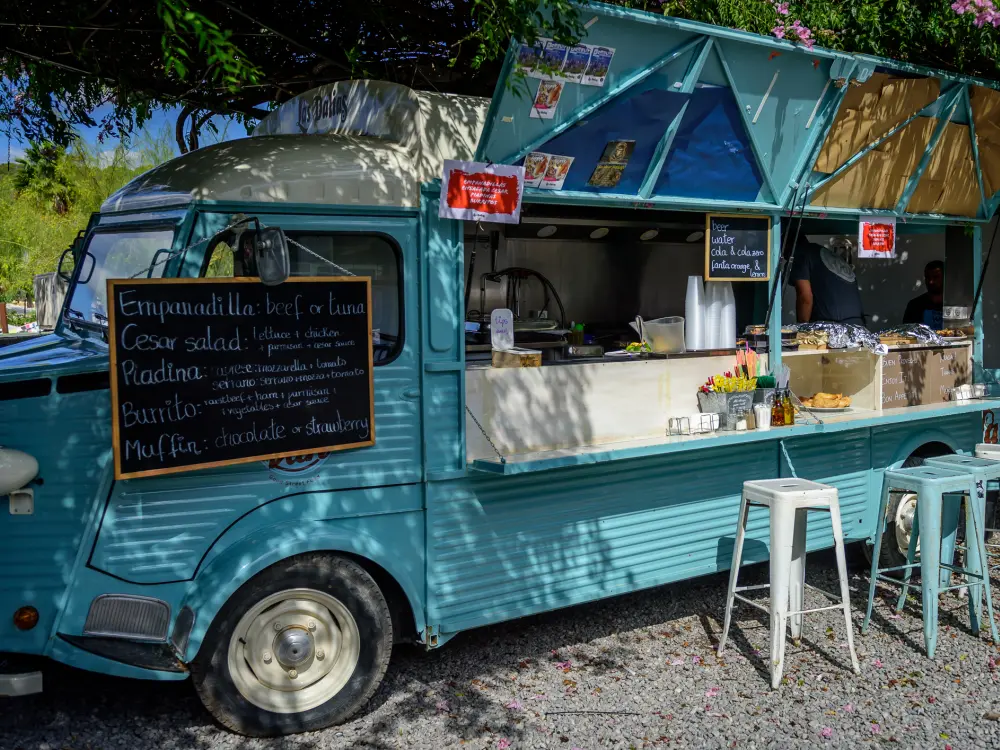 Mercado hippie Comida