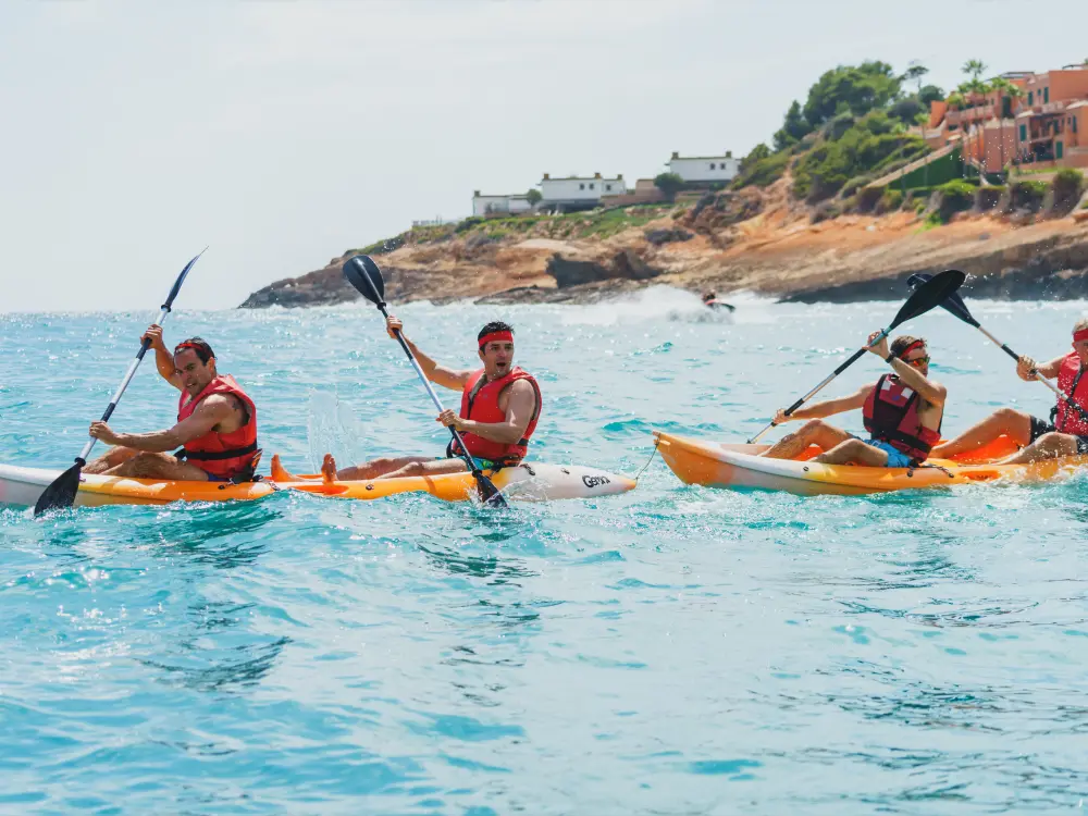 Wettrennen Kayak
