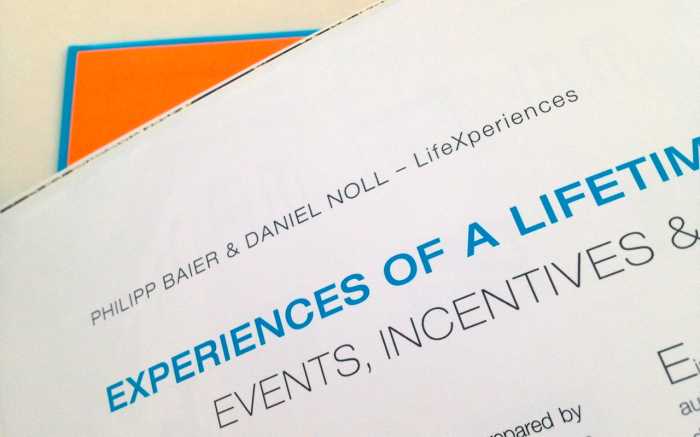 Events and Incentives