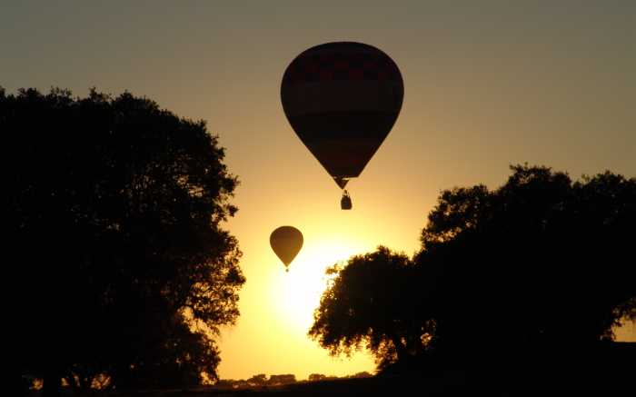 Heißluftballon Rundfahrt Romantik