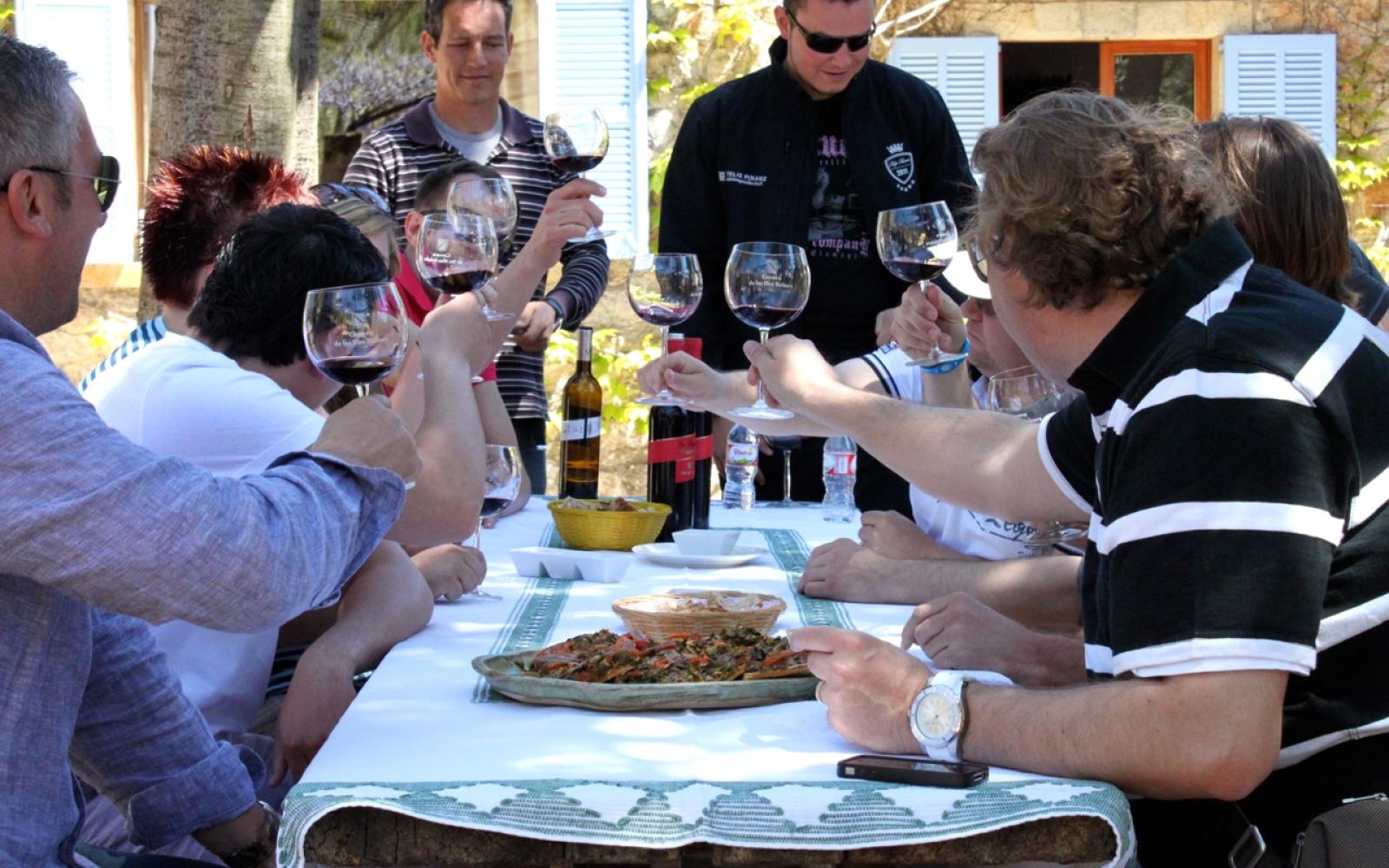 Weinprobe Team Spirit